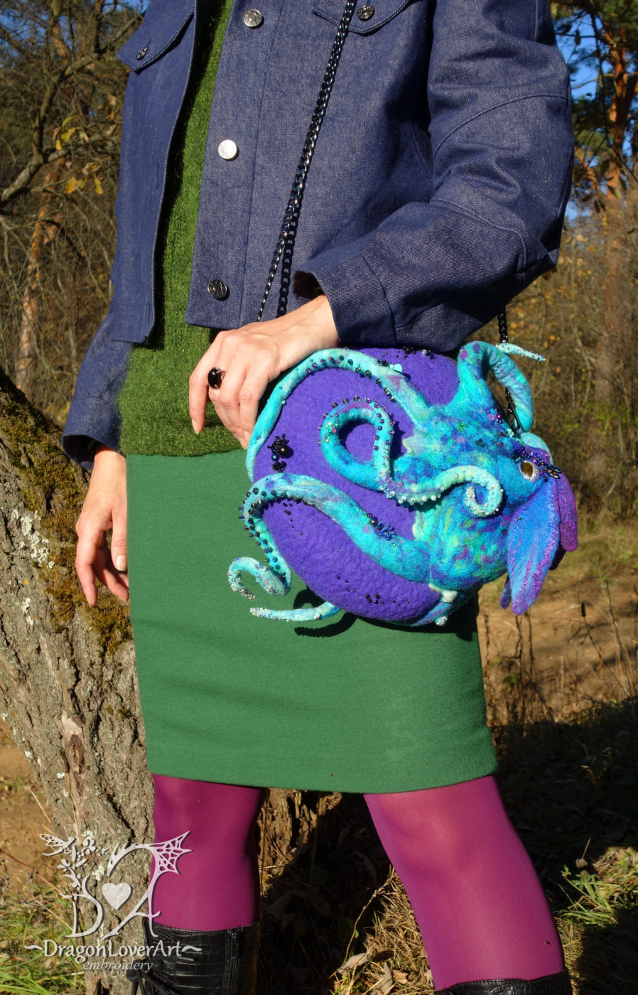octopus funky animal bag