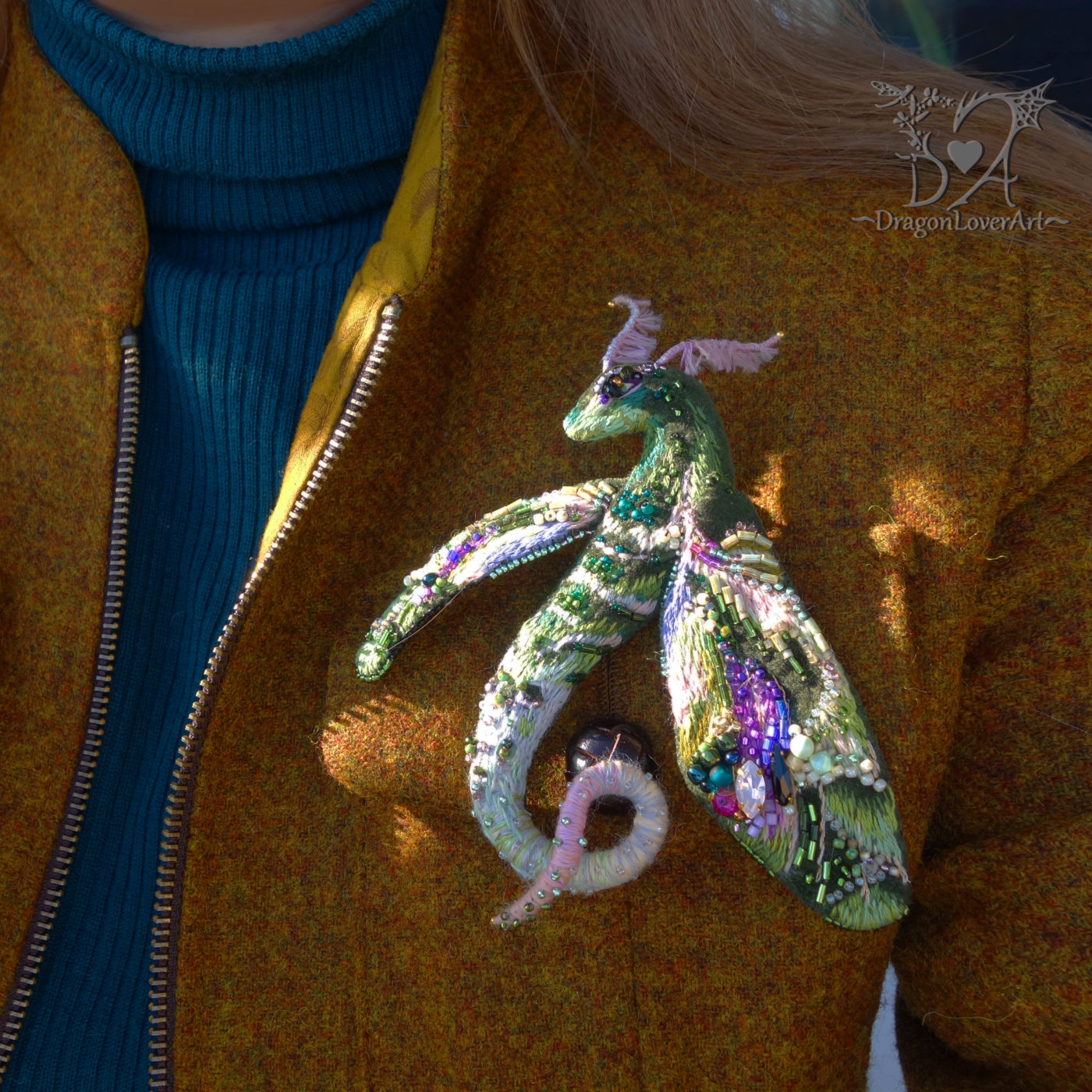 hawk moth dragon pin